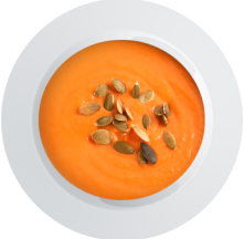 Soupe de potimarron ou butternut et lentilles corail